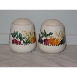 Nancy Calhoun Nancy's Garden‎ Salt & Pepper Set Corn Eggplant Pumpkin